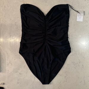 Black Strapless Swimsuit